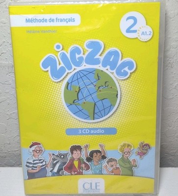 Zig Zag 2 French Method/Methode De Francais Level A1.2 3-Disc Audio CD New B68