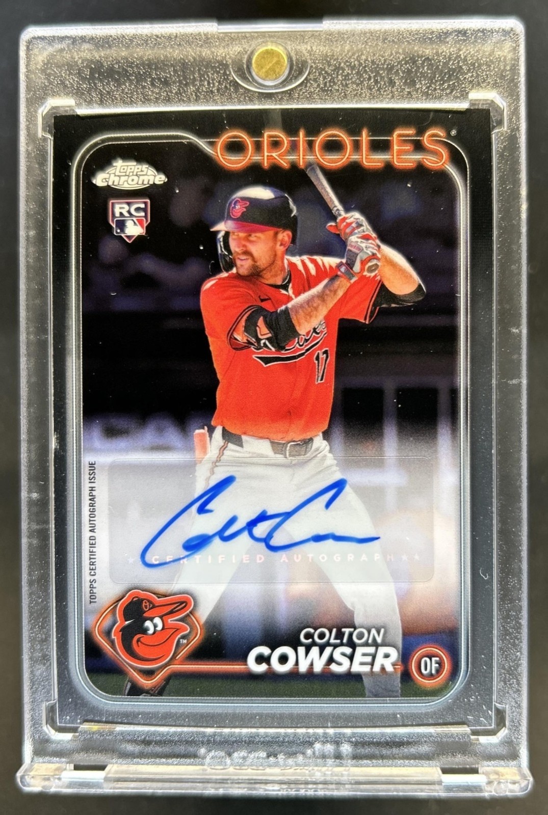 2024 Topps Chrome Update Colton Cowser Auto RC Rookie #AC-CC Orioles