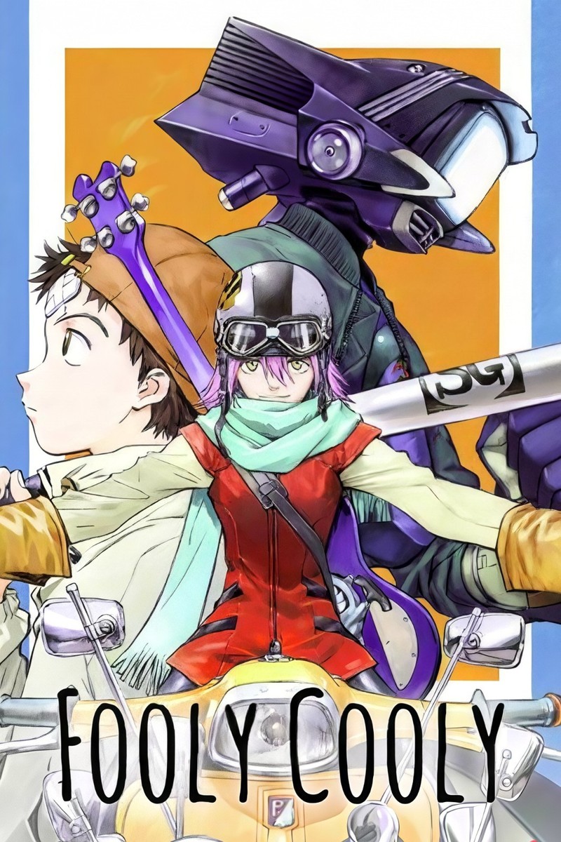 FLCL キャラクターポスター B2サイズ Fooly Cooly Anime Poster FLCL Print Haruko Haruhara Naota Nandaba