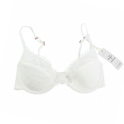 SCANDALE Le Balconet 1/2 Spacer Sensual-Unded Damen BH 80D Weiß Guipure Schnürsenkel