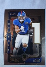 2024 Panini Select - Select Numbers Malik Nabers #5 (RC) - New York Giants 