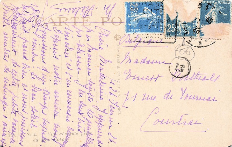 6 NICE VUE SUR LA VILLE ET LA MER | eBay
