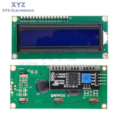 1/2/5/10PCS IIC/I2C/TWI/SP  I Serial Interface1602 16X2 LCD Module Display Blue