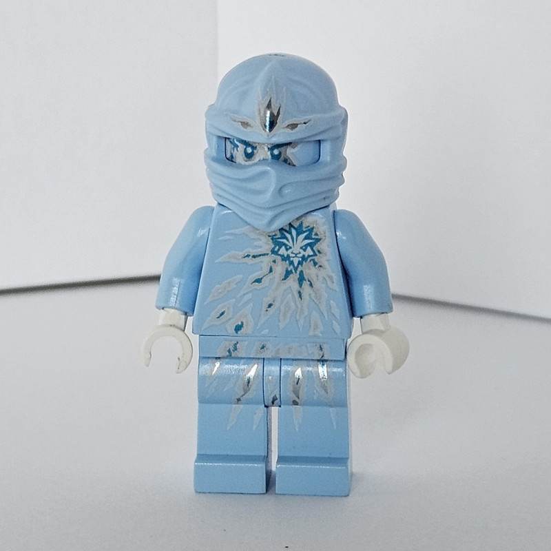 LEGO NINJAGO NRG Zane Minifigure Light Blue Ninja Hood Mask, White Hands