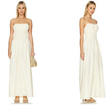 Faithfull the Brand Baia Linen Maxi Dress LEMON SIZE 4 / S $240MSRP