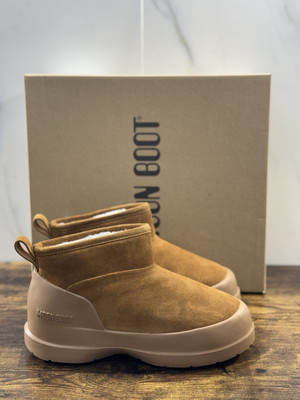 Moon Boot Luna Low Boot Wildleder Cognac Freizeit Icon Mountain Boot 39