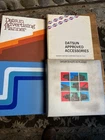 Vintage Datsun Dealership Binders 1970’s Estate Parts And Advertising