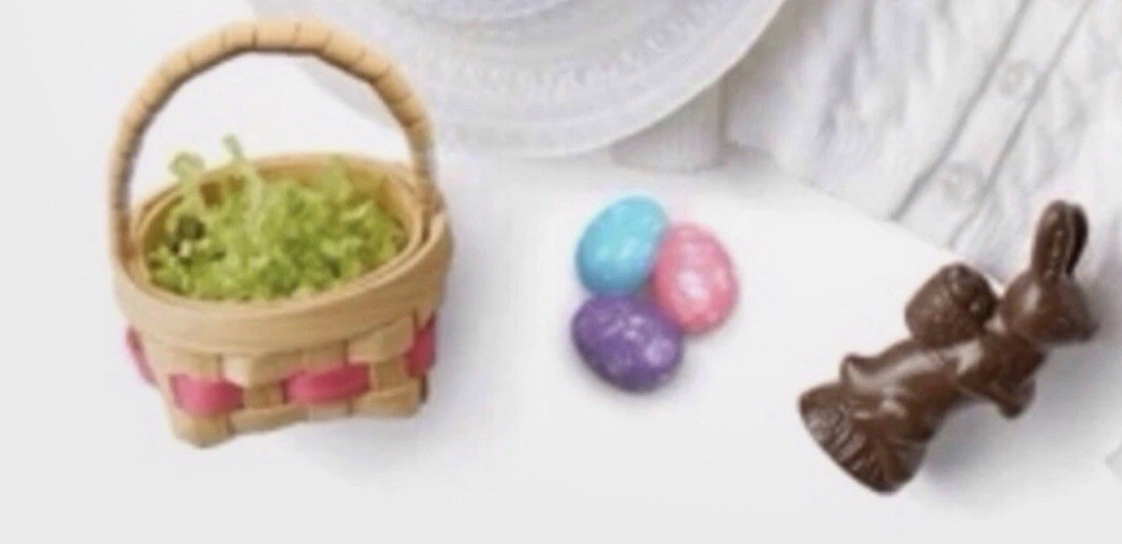 American Girl Doll Melody's Easter Accessories Set Basket Eggs Chocolate bunny