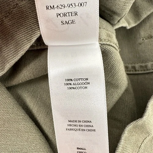 Rails Porter Field Utility Jacket Men Size S Sage Green Pockets Full Zip Army image 11