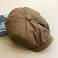 Women Men Linen Cotton Newsboy Cap Hat Baker Boy Cabbie Gatsby Beret Fashion