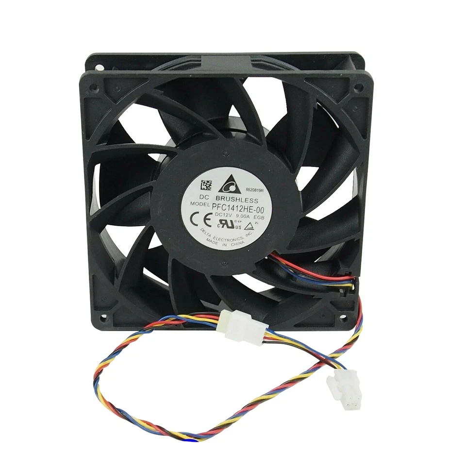 4PIN square - MicroBT Whatsminer 8000 RPM 160 mm Case Fan M32 M31S M30S REAR - Image 2 of 4