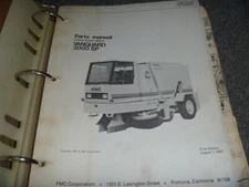 FMC Model VANGUARD 3000 SP Street Sweeper Parts Catalog Manual Book No 309078 xz