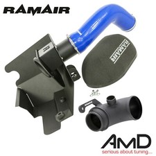 Kit de inducción de filtro de aire turbo codo manguera azul RAMAIR MK7.5 Golf R 