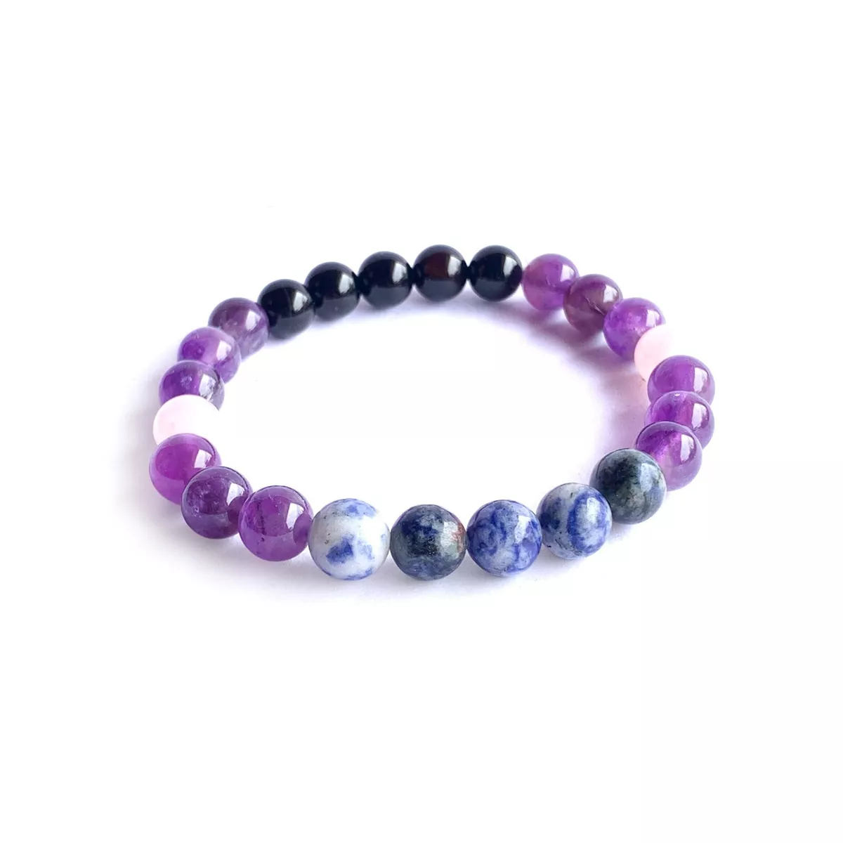 Anti-Anxiety Stress Relief 8mmBeaded Bracelet Calming Crystal