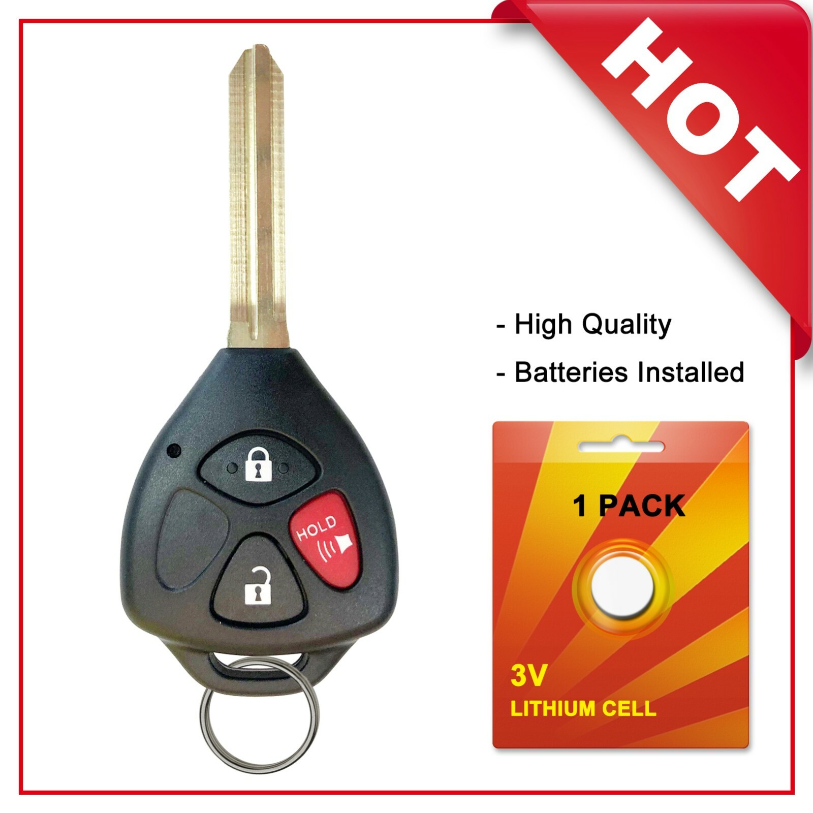 Keyless Entry Remote Key Fob For 2006-2010 Scion TC – MOZB41TG (USAKEYS)