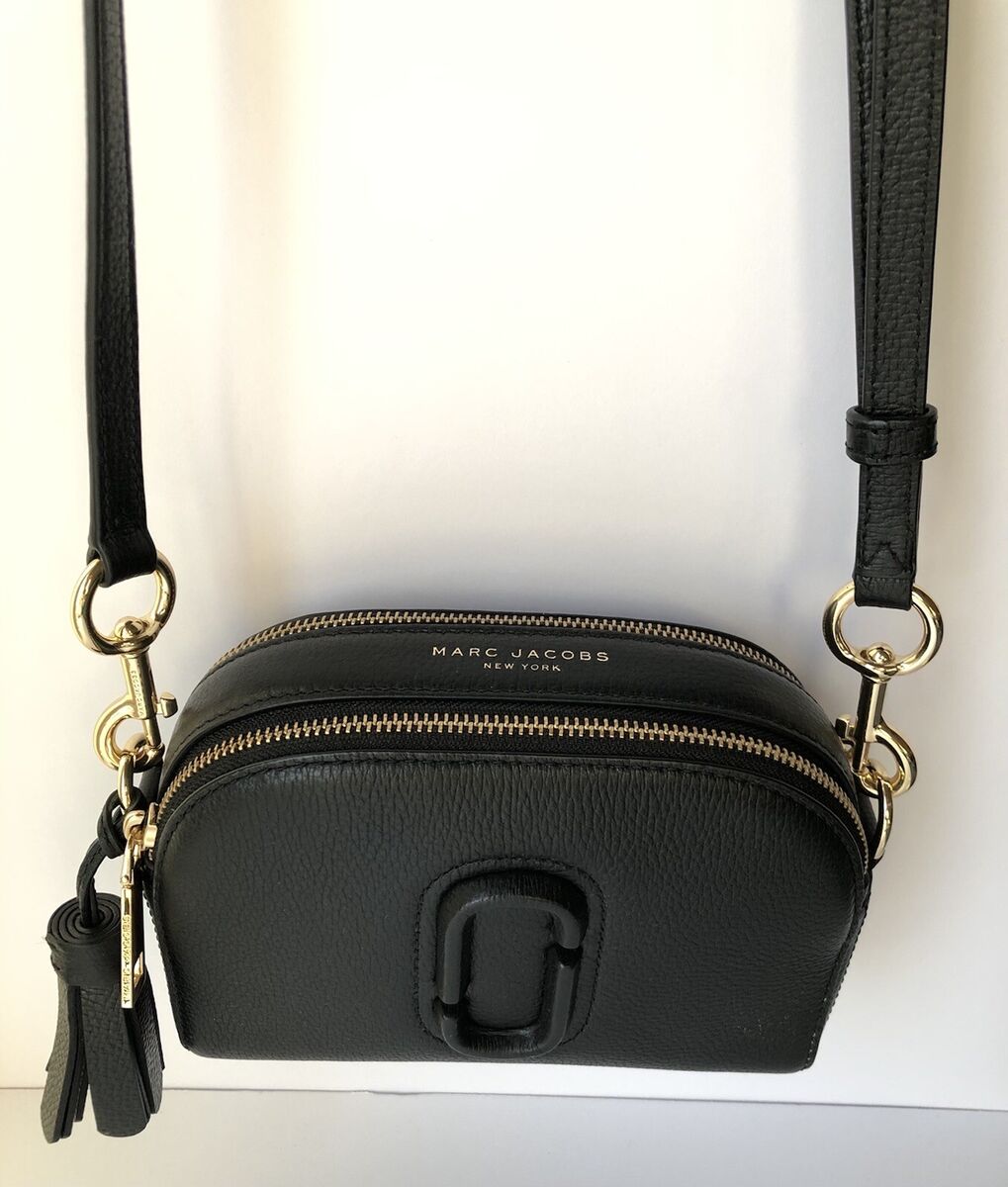 Marc Jacobs Shutter Dual Compartment Crossbody Black Leather Marc Jacobs Shutter Dual Compartment Crossbody Black Leather