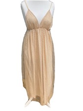 Apricot mesh Summer Dress,