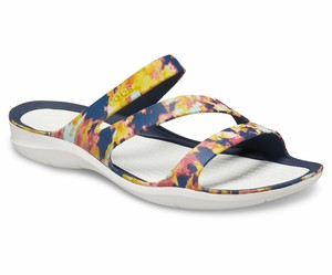 crocs swiftwater tie dye