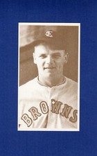 JOE VOSMIK ~ 1902-1953 St. Louis Browns commemorative card | TCMA 1974-1975