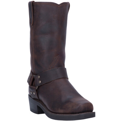 Dingo Dean Harness Square Toe Motorcycle Cowboy Mens Brown  display picture 3