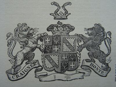 Bolsover CAVENDISH, HOLLIES, HARLEY & BENTINCK STAMMBAUM - Glover um 1831 Druck