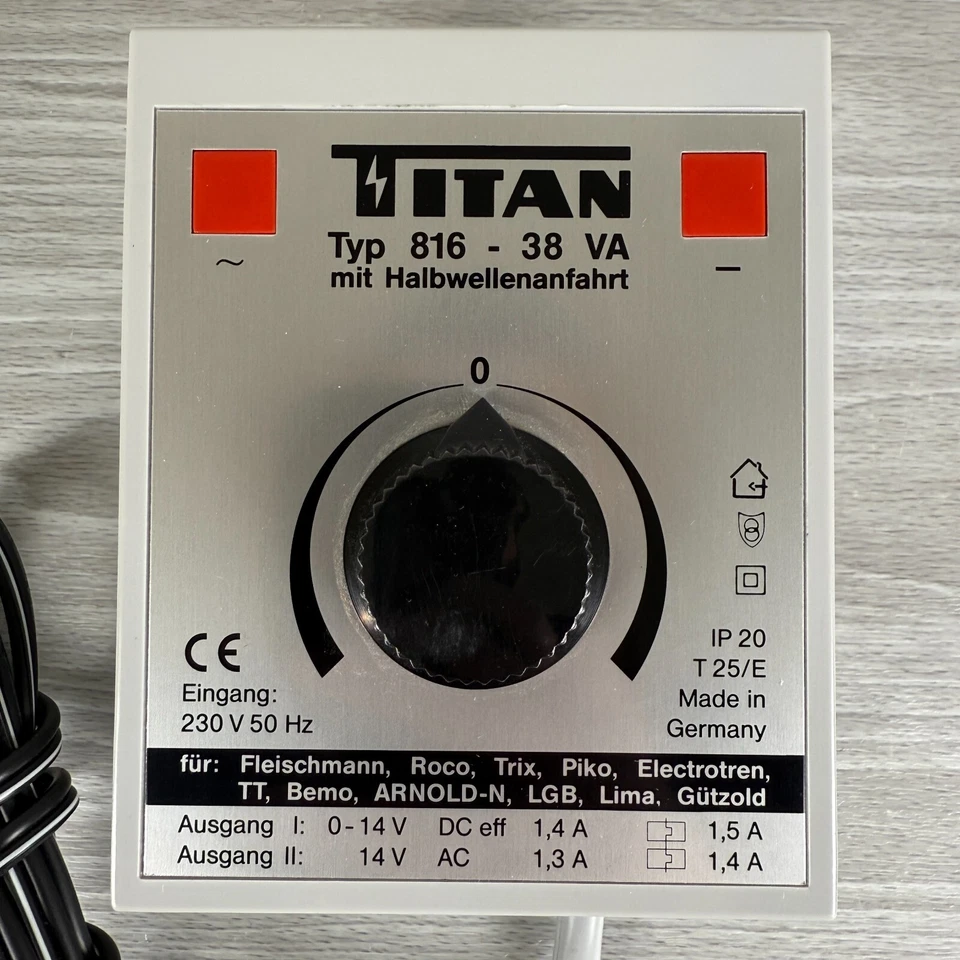 Vtg Titan Type 816 Transformator Speed Controller Train Transformer US PLUG LN - Image 4 of 4