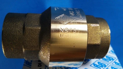 3/4" PROFLO PFXSCVF Low Lead Spring Check Valve, Lead Free Brass, 3/4,  1/2 psi - Picture 2 of 7
