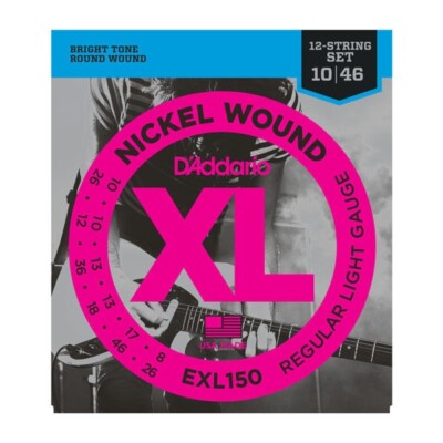 D'Addario EXL150 12 String Nickel Wound Light Guitar Strings