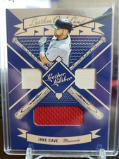 🔥 2019 Panini Leather and Lumber Triple Bat-Jersey Relics Jake Cave