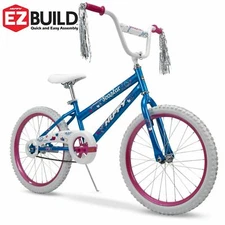 Huffy 20" Sea Star Girls' EZ Build Bike, Light Blue & Pink
