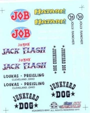 Slixx 8044 Gasser 23 Sheet 1/24 1/25 waterslide decal