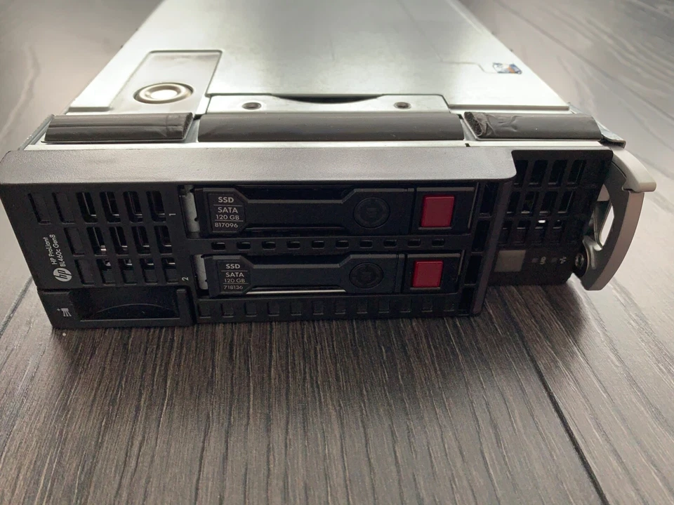 HP ProLiant BL460c Gen8 2x Xeon E5-2630v2 192GB RAM 2 x 120GB SSD - Image 4 of 4