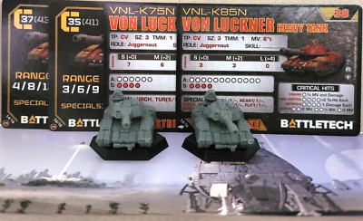 Battletech 2 Von Luckner Tanks Battlefield Support Rifle and Command ...