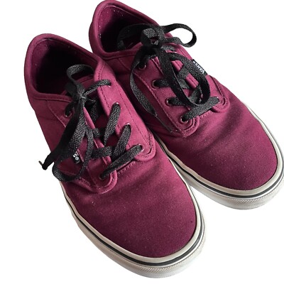 Vans Off The Wall 721565 Maroon Casual Shoes Tie Sneakers Size 7
