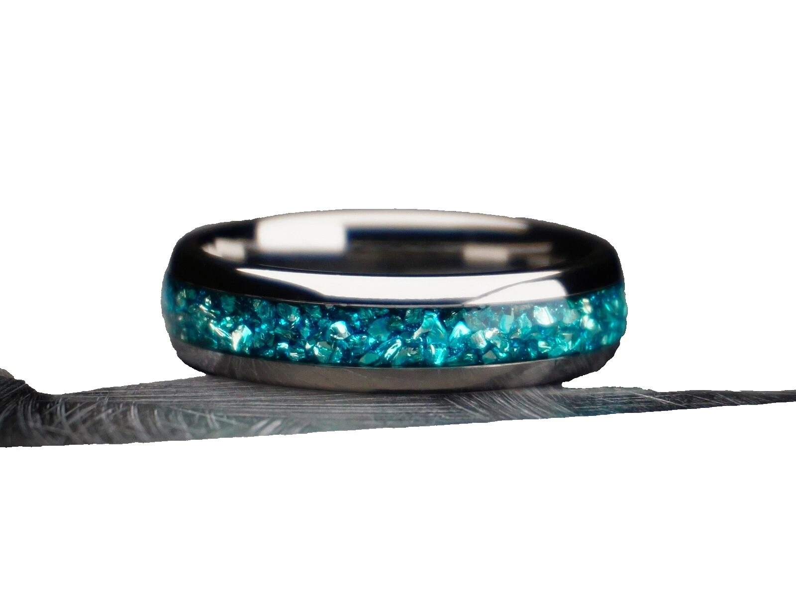 Aguamarina Joyería de tungsteno para hombres