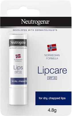 Neutrogena Norwegian formula lip care SPF 20 (4.8g) For Dry, Chapped Lips UK