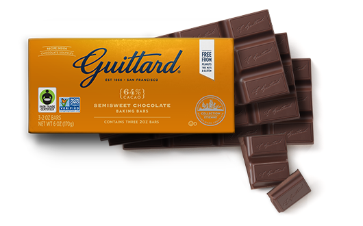 Guittard 64 All Natural Cocoa Baking Bars Semi Sweet 6oz for sale