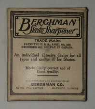 Berghman Skate Sharpener Vintage Delightful Box