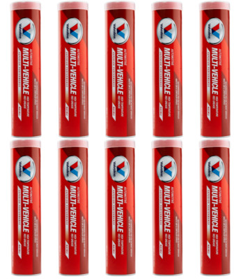 Valvoline VV615 Multi-Vehicle High Temperature Red Grease; 10 Pack of 14oz tubes