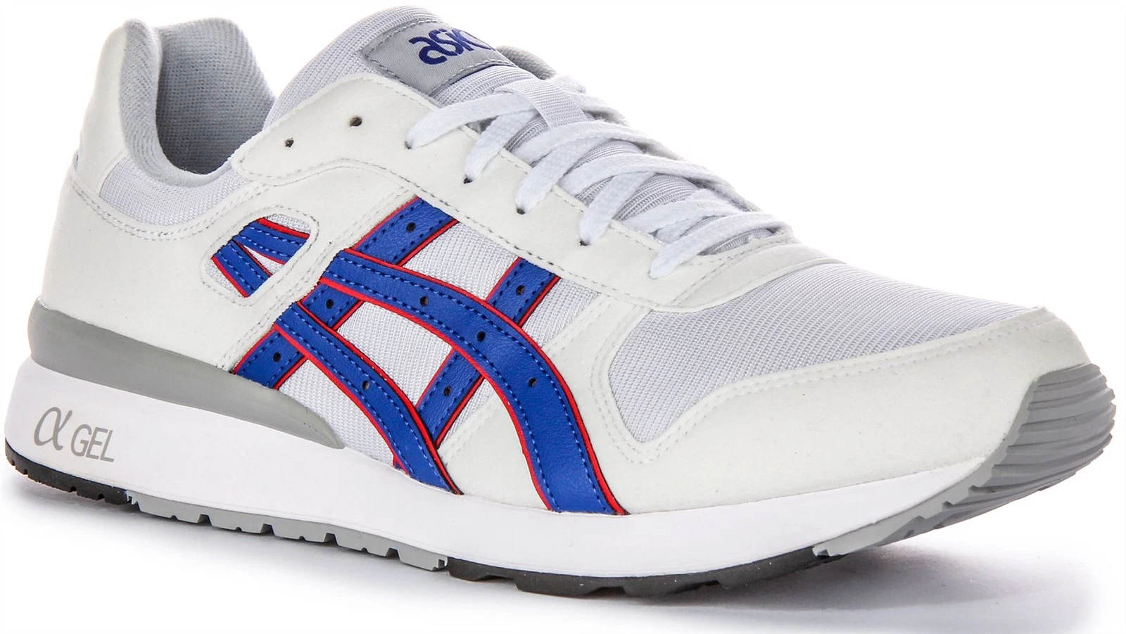 ASICS Gt II 80s Icona Revamp Gel Scarpe Sportive Ragazzi IN Bianco Blu UK 4 6