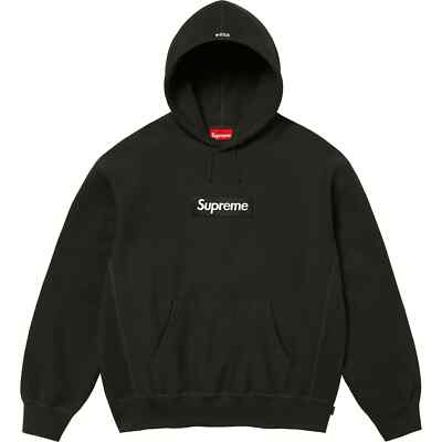 Supreme Box Logo Hoodie Hooded Sweatshirt FW24 Black Size XL Supreme Box Logo Hoodie Hooded Sweatshirt FW24 Black Size XL