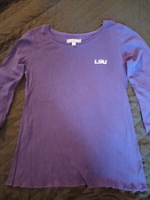 Christine & Taylor Ladies LSU Tigers Long Sleeve Purple Shirt, Sz. Small