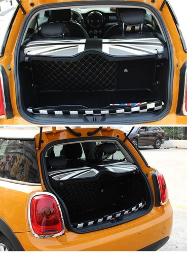 For MINI COOPER F56 Gray Union Jack Decorative Rear Trunk Cargo Cover ...