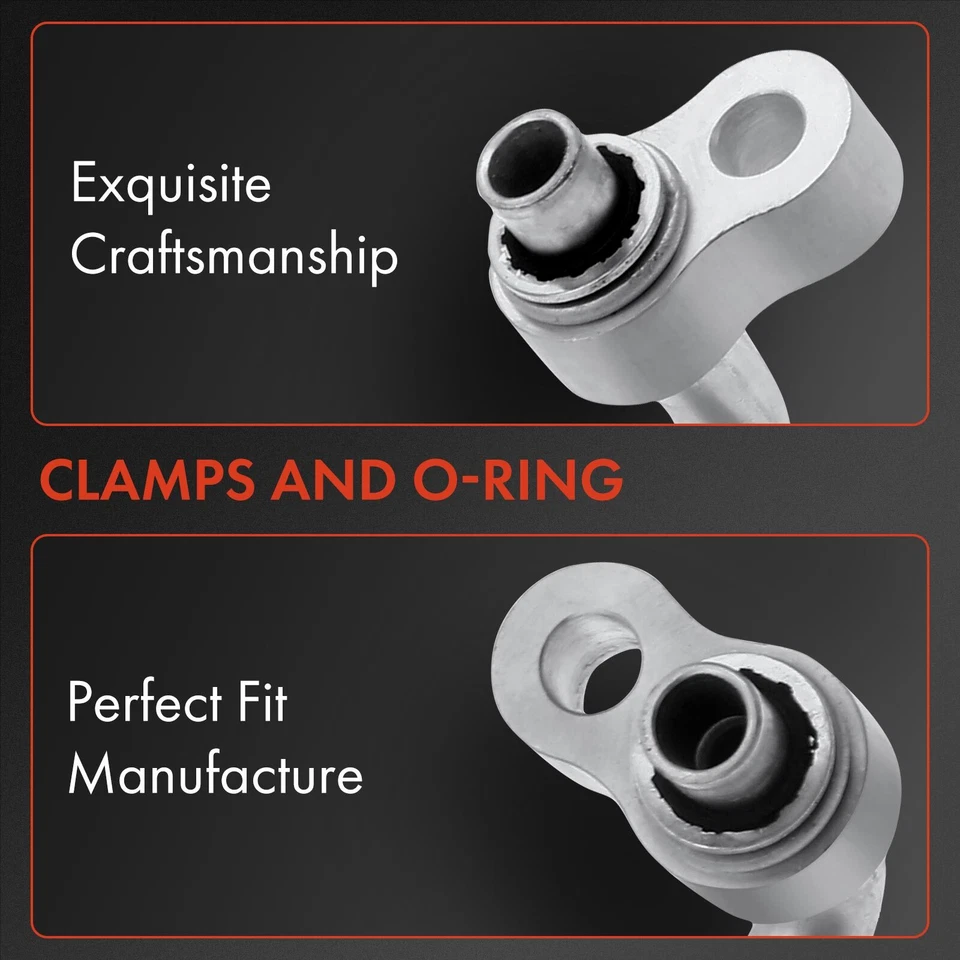 A/C Refrigerant Discharge Hose for Saturn L300 2004-2005 LS LS1 LS2 LW1 LW2 2000 - Image 3 of 4