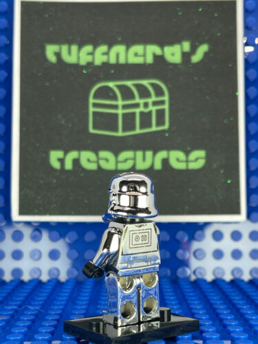 *NICEEEE!* CUSTOM CHROMED OUT PAD PRINTED LEGO STAR WARS STORMTROOPER Minifigure - Picture 5 of 7