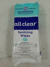 All Clear 80 count pack Wipes-CASE LOT OF 10 PACKS