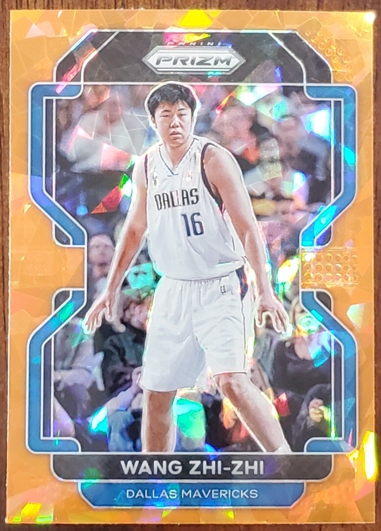 2021-22 PANINI PRIZM WANG ZHI-ZHI MAVERICKS ORANGE ICE PARALLEL CARD #273 NM/MT