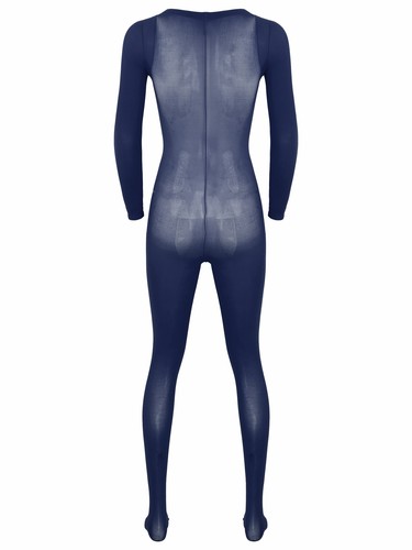 TTAO Herren Ganzkörperanzug - Glänzender Transparent Body Bodysuit Dessous