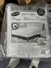 Better Home Zippered Vinyl Mattress Cover Waterproof/ Bug TWIN SIZE BRAND NEW