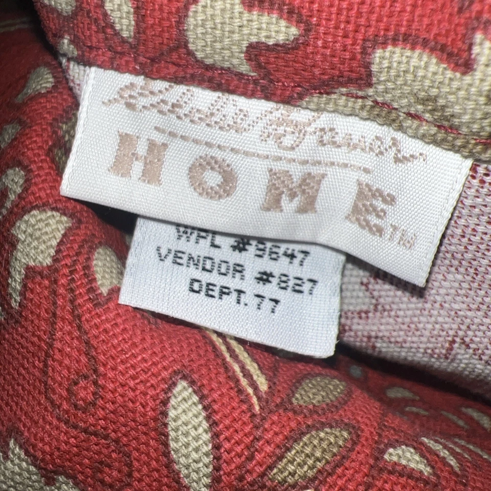 Vtg Eddie Bauer Duvet cover Pillow Sham Queen Floral Combed Cotton 3 pc set Bark - Image 4 of 4